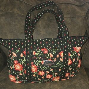 Floral Black Tote Bag By She's Got Bags New Without Tags